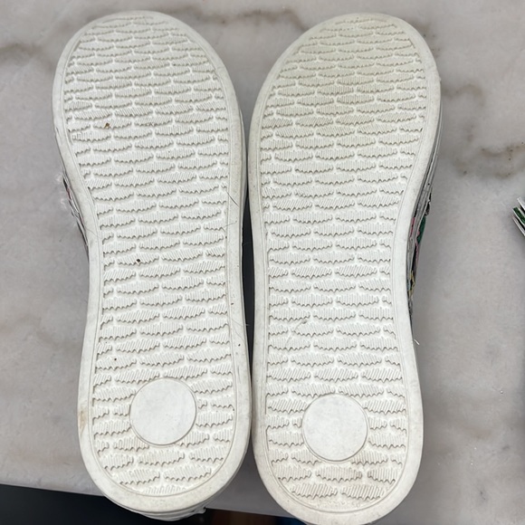 Colorful snake print set: waist bag and slip on sneakers Sz 8.5 - Picture 4 of 4